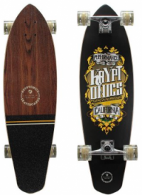 Kryptonics 32" Mini Diamondtail Longboard Complete Skateboard