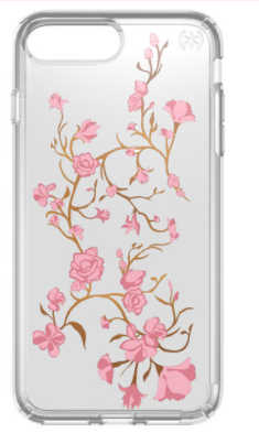 Speck Phone Cases-Presidio Clear + Print iPhone 7 Plus Case in Golden Blossoms 