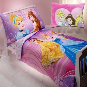 Disney Princess 4 Piece Toddler Bedding Set $19.34