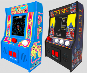 Mini Arcade Games: Ms. Pac-Man and Tetris 