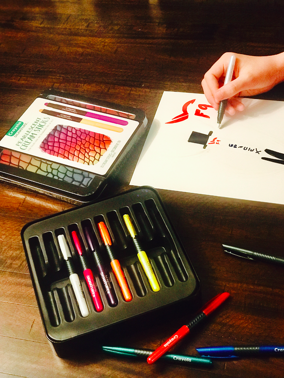 Gifting Crayola Signature Pearlescent Gel Sticks