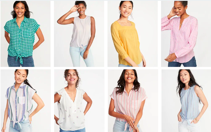 women's tops at old navy