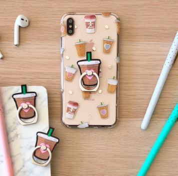 Iced Coffee Phone Ring by Velvet Caviar