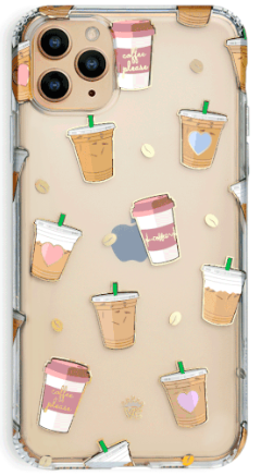 Coffee First iPhone Clear Case by Velvet Caviar