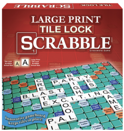 Large Print Tile Lock Scrabble 