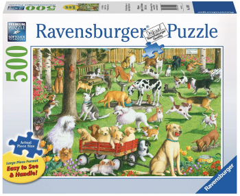 At the Dog Park Ravensburger 500 Piece Puzzle 